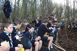 Les scouts au casse-croute