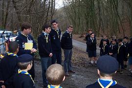 Un rassemblement avec les loups et les scouts